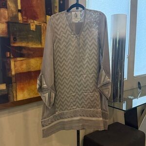 Gray Long Sleeve Dress